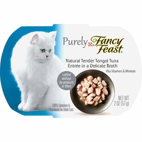 طعام قطط من فانسي الفاخرة بطعم التونة 100% طبيعي يحتوي على فيتامينات ومعادن 57غم